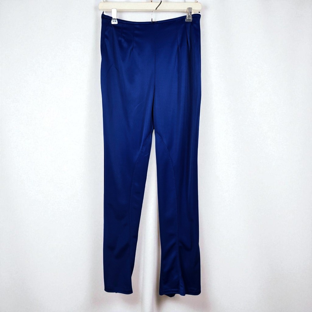 Womens Stirrup Pants Woman 28x32 Blue Fitted Stretch Equestrian‎ Horse Riding